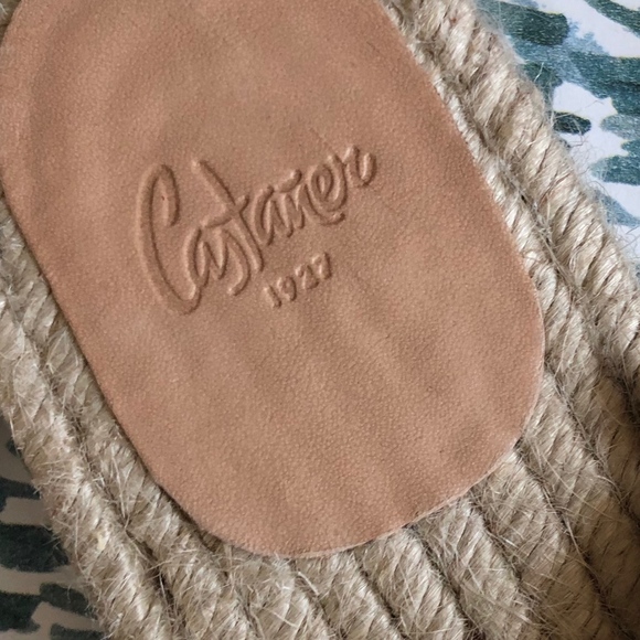 Castaner Yellow Espadrille Sandals Raw Edges Size 38 Fabric - Picture 3 of 8